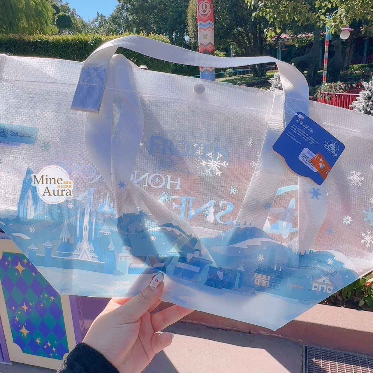 World of Frozen 限定 艾倫戴爾王國 圖案 S號 購物袋 提袋 環保袋 冰雪奇緣 Frozen -香港迪士尼樂園