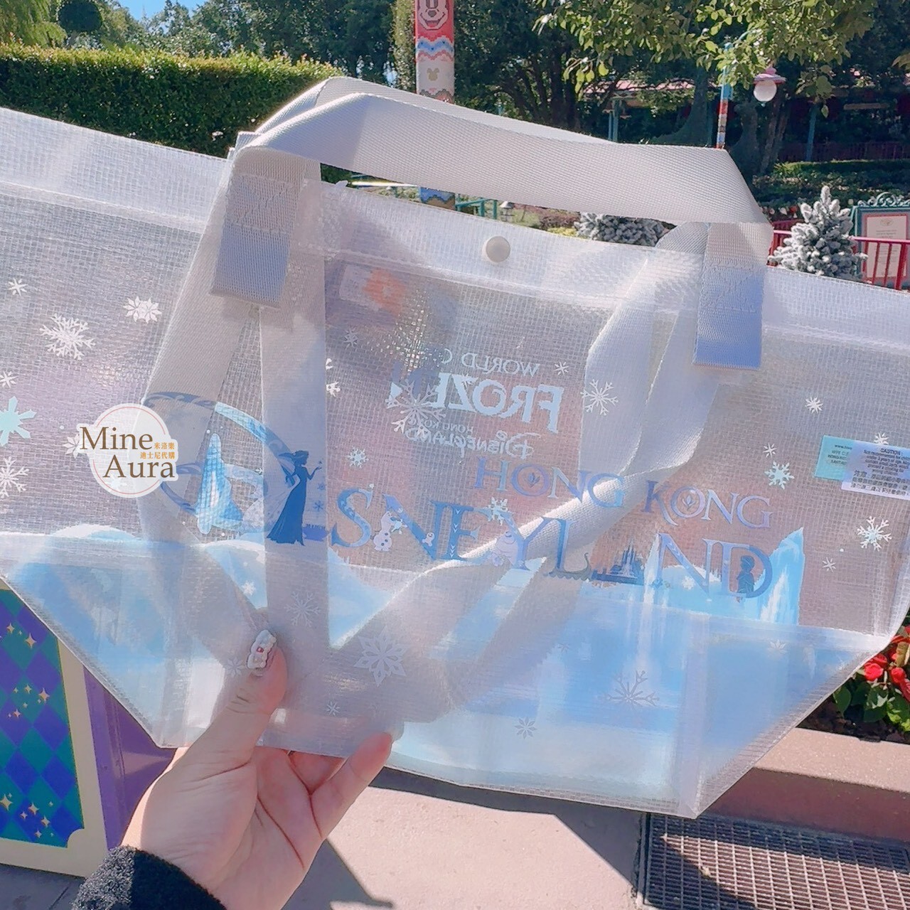 World of Frozen 限定 艾倫戴爾王國 圖案 S號 購物袋 提袋 環保袋 冰雪奇緣 Frozen -香港迪士尼樂園