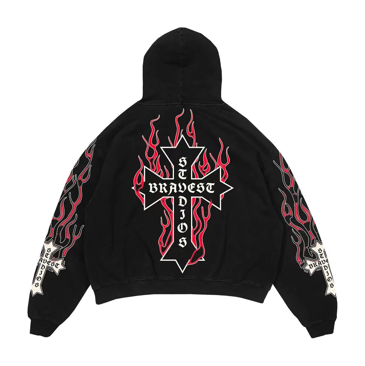 BRAVEST STUDIO RED ETERNAL HOODIE BSSH001