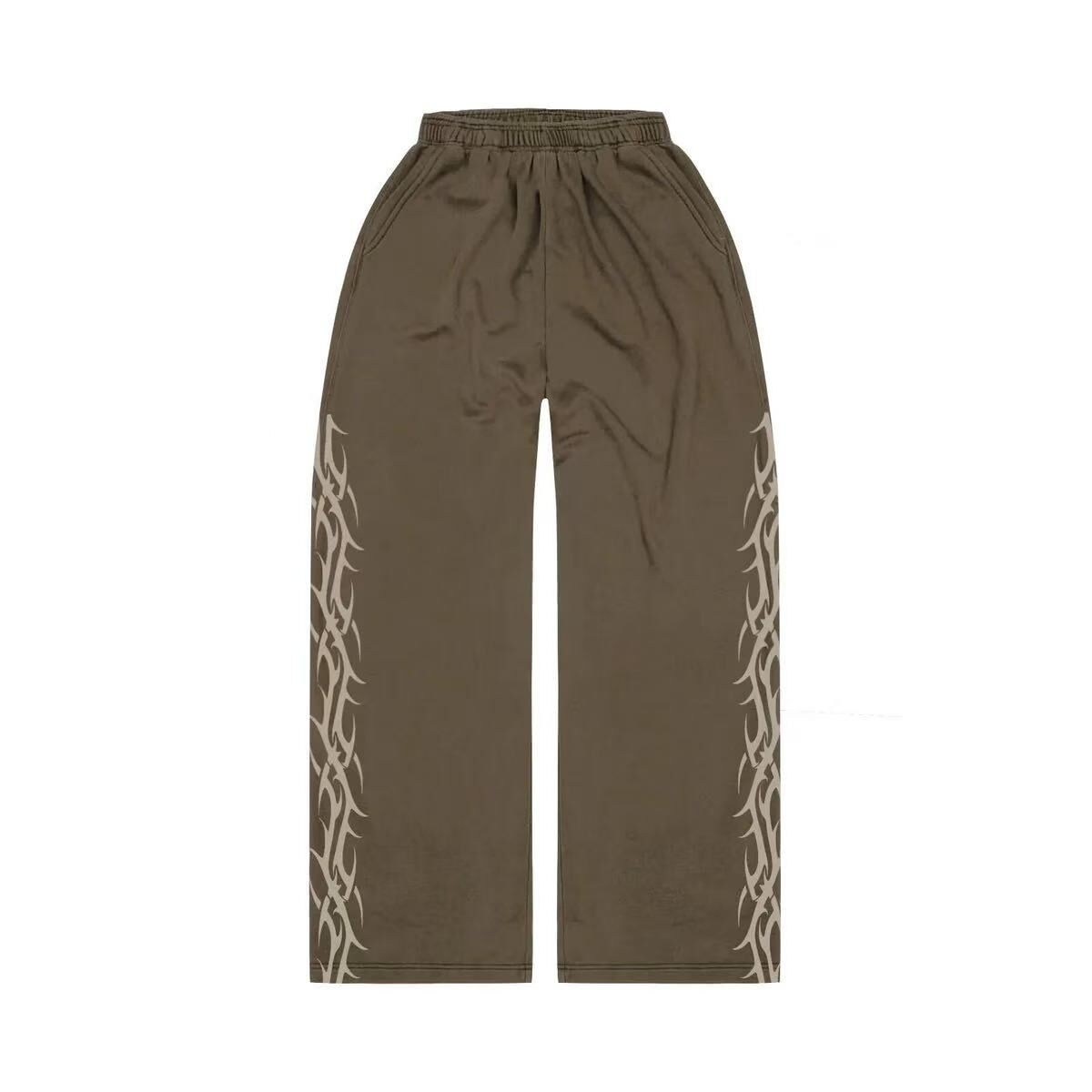 BRAVEST STUDIO BROWN TRIBAL SWEATPANTS BSTS001