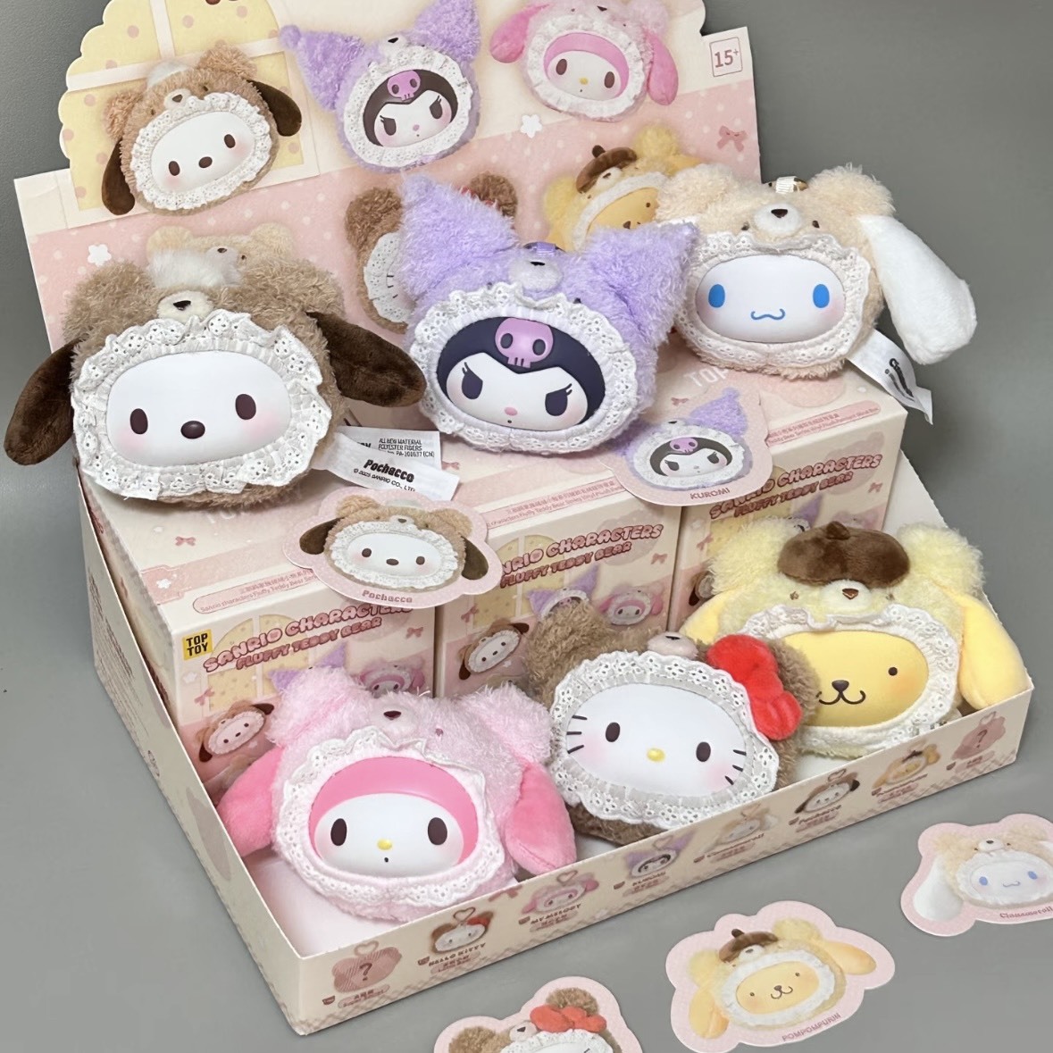 iSNEAKERS｜Sanrio 三麗鷗 絨絨小熊系列 吊飾 娃娃 盲盒 6+2款隱藏版