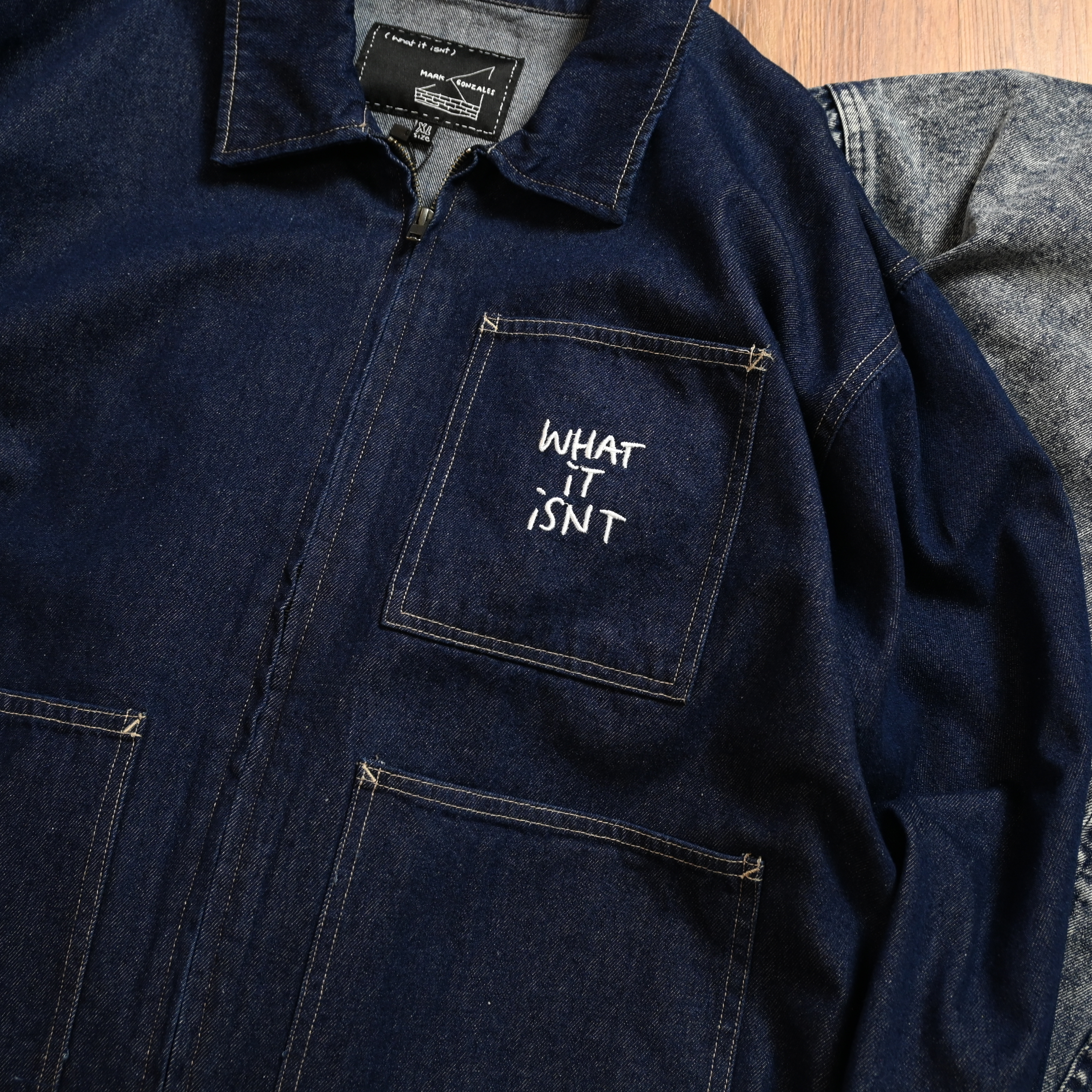 What it isNt) ART BY MARK GONZALES Denim Work Jacket