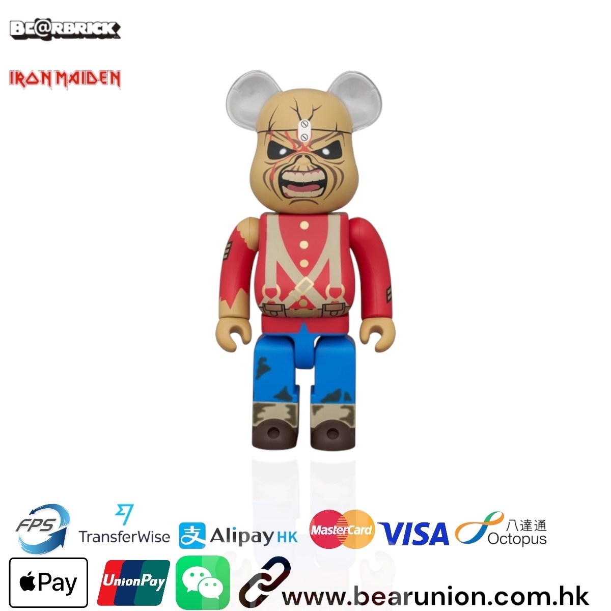 🎏預訂🎏Bearbrick 400% IRON MAIDENEDDIE The Trooper