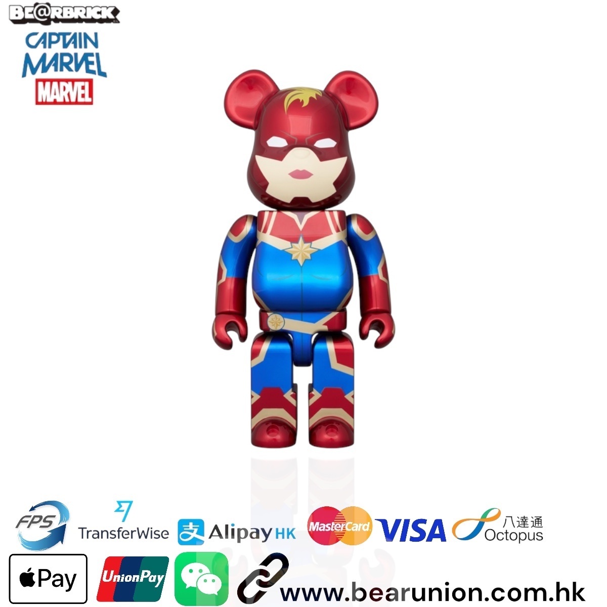 🎏預訂🎏Bearbrick 400% CAPTAIN MARVEL