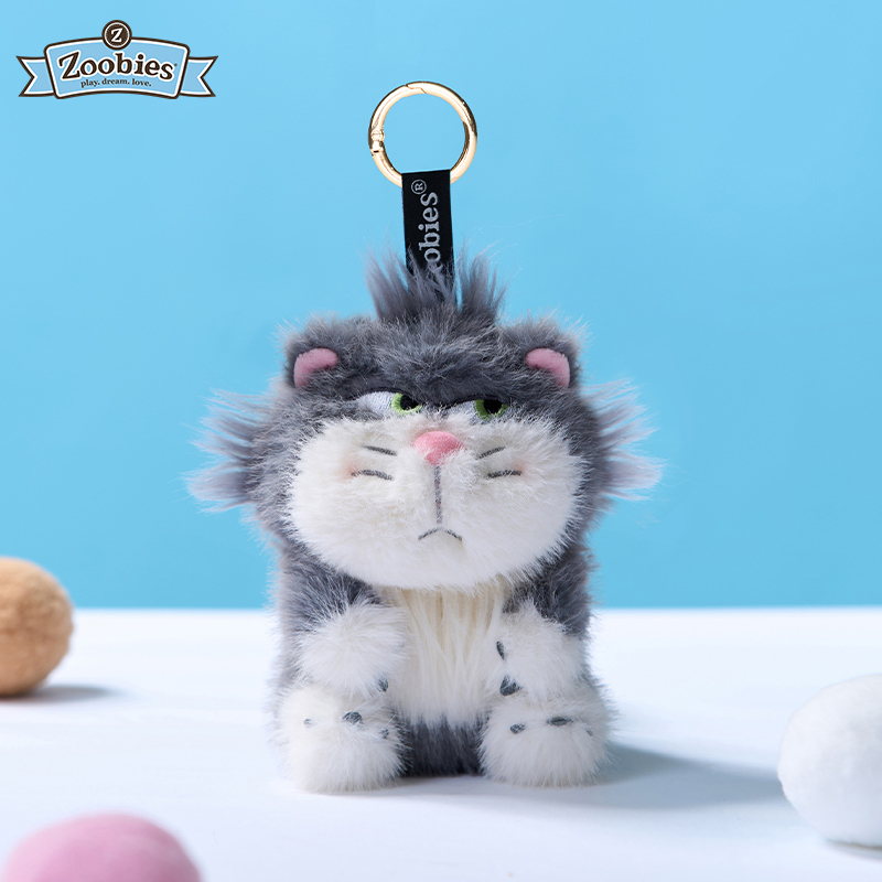 代購-Disney迪士尼 小飛象/史迪仔/瑪麗貓/路西法 坐著 鑰匙扣 毛絨掛件 13cm