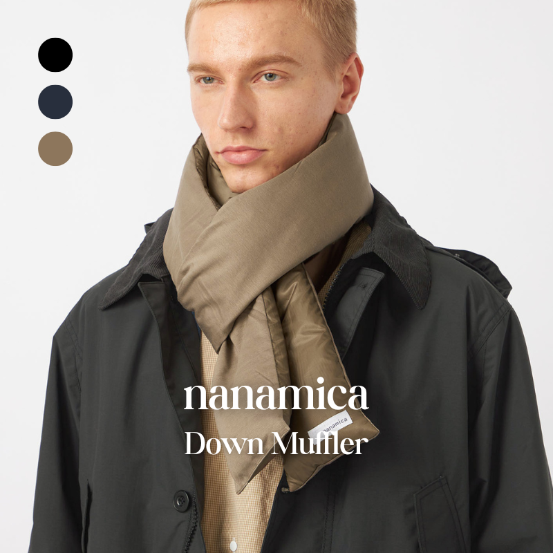 【代購】nanamica Down Muffler 羽絨圍巾 – 輕量保暖冬季必備