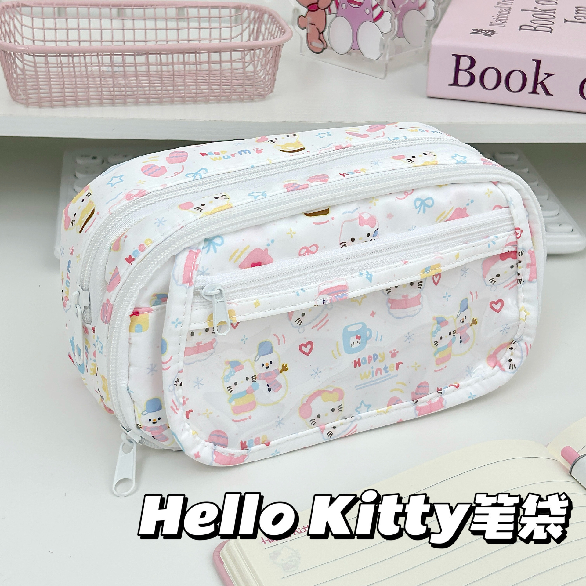 Japanese Winter KT Cat Ita Bag Pouch