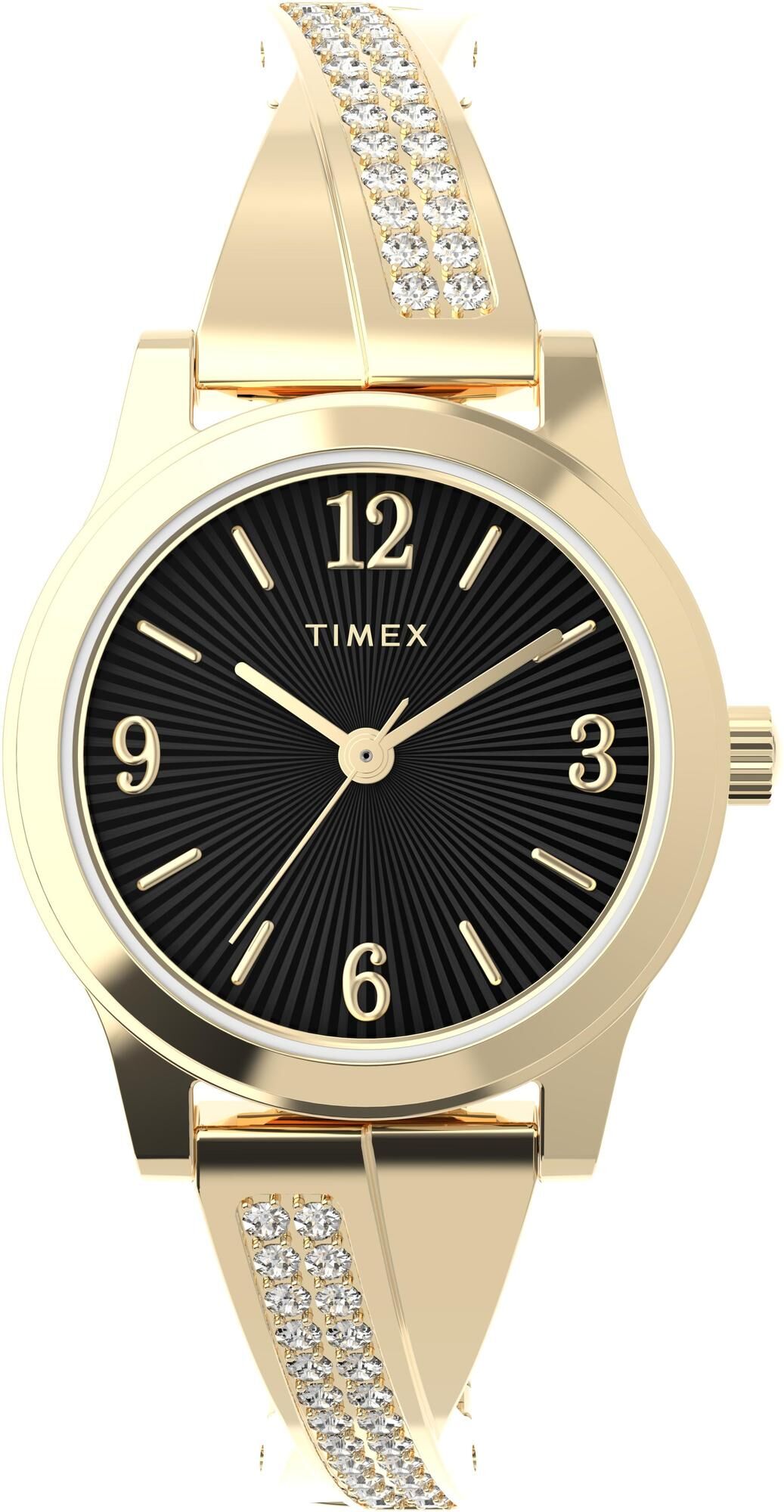 萬年鐘錶 - TIMEX 天美時  珠寶風格的金色小錶徑女錶 TW2Y39200  錶徑25MM