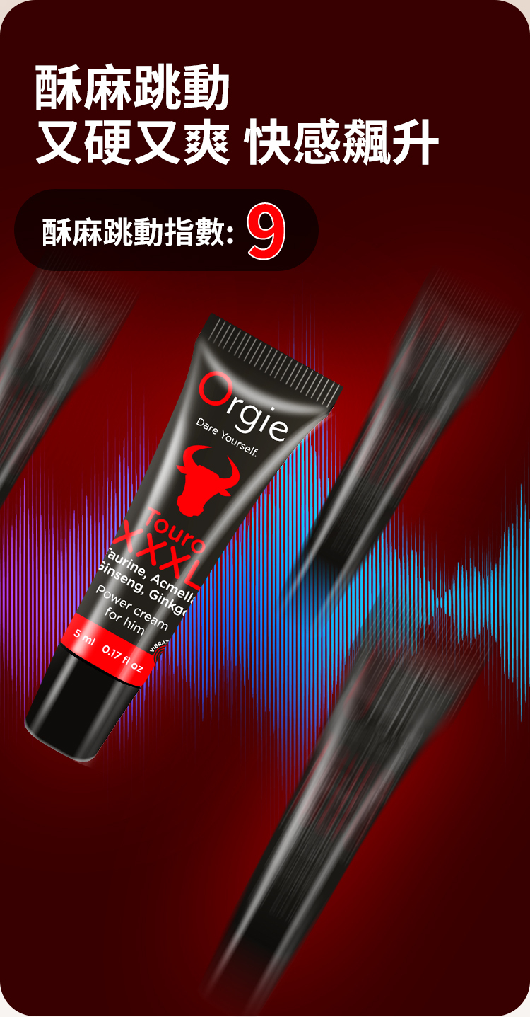 orgie-男用能量霜-成分說明