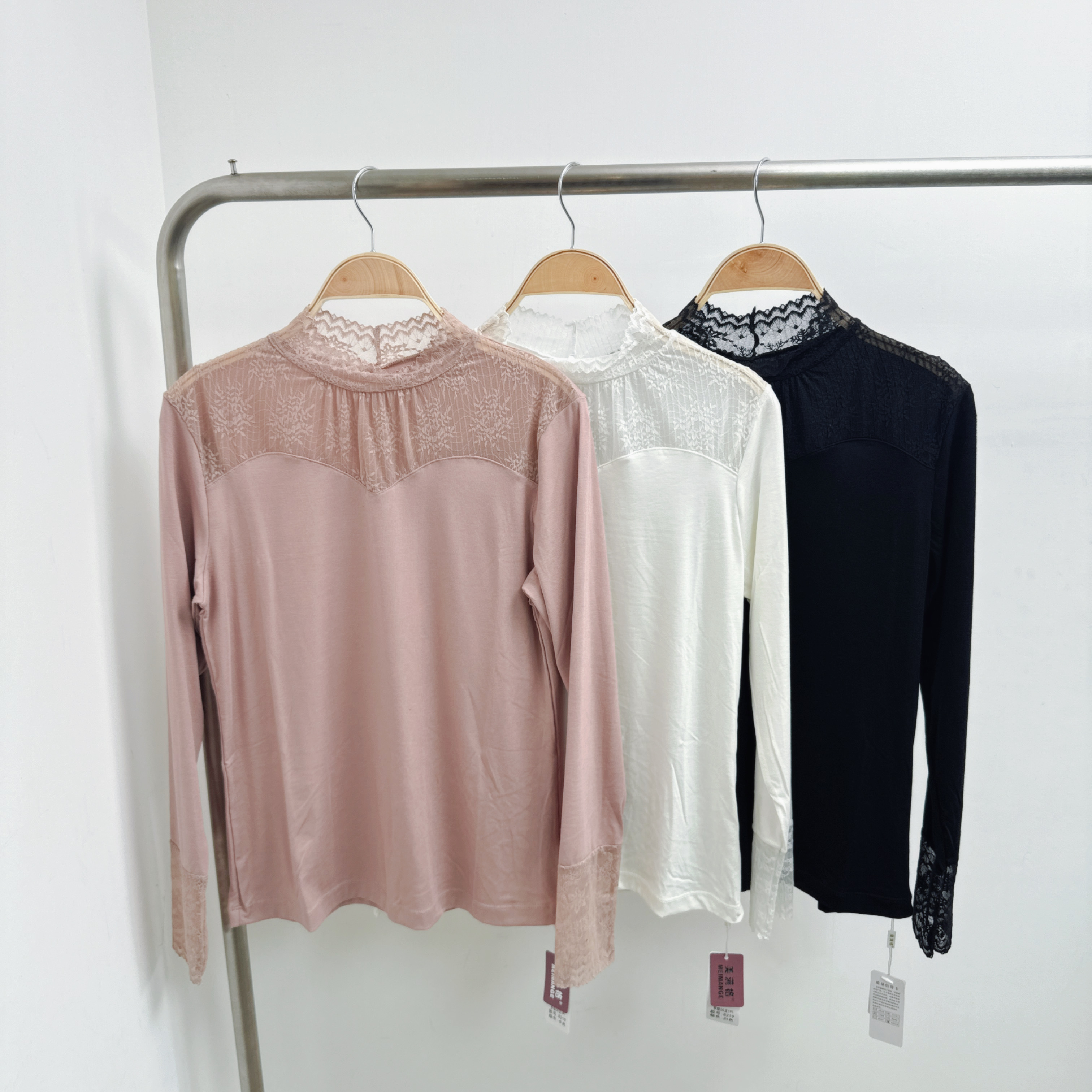 #8219-第三團～上喱士小企領彈棉打底衫 (K47-K49)