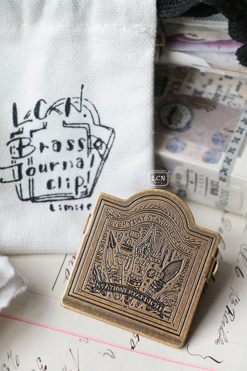 復古電鍍黃銅 限定手帳夾｜吉LCN