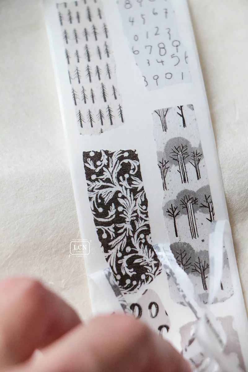 小紙片 和紙貼紙卷／PET膠帶貼紙卷｜吉LCN