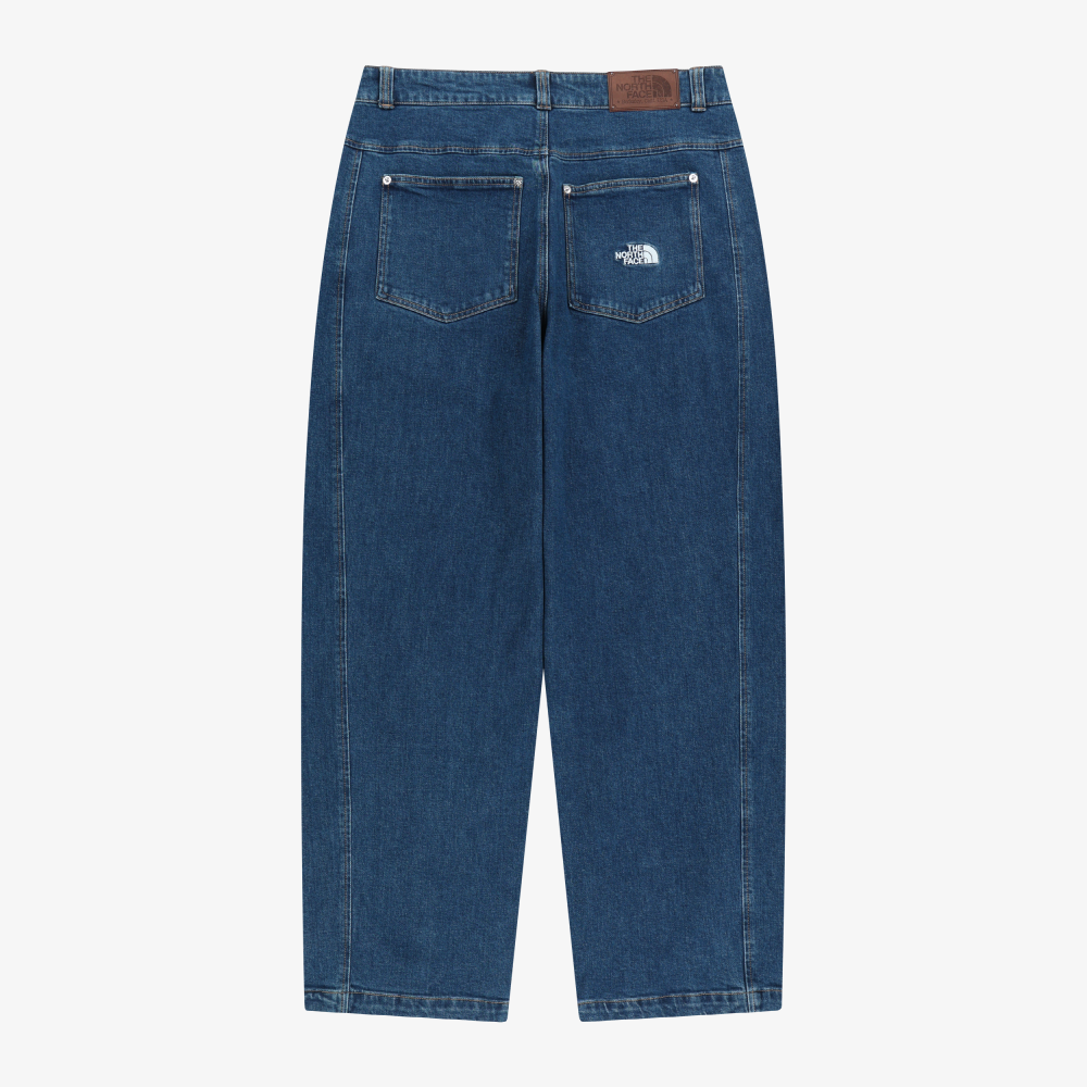 【現貨】The North Face OVERFIT DENIM PANTS 北臉 寬鬆 腰部打折 牛仔褲 NP6NR57