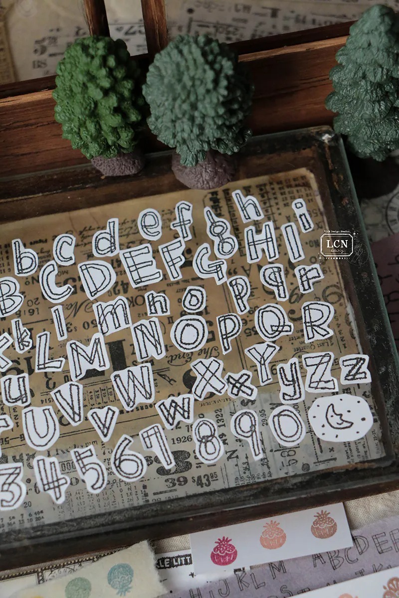 手寫字母 水晶印章 透明印章｜｜吉LCN