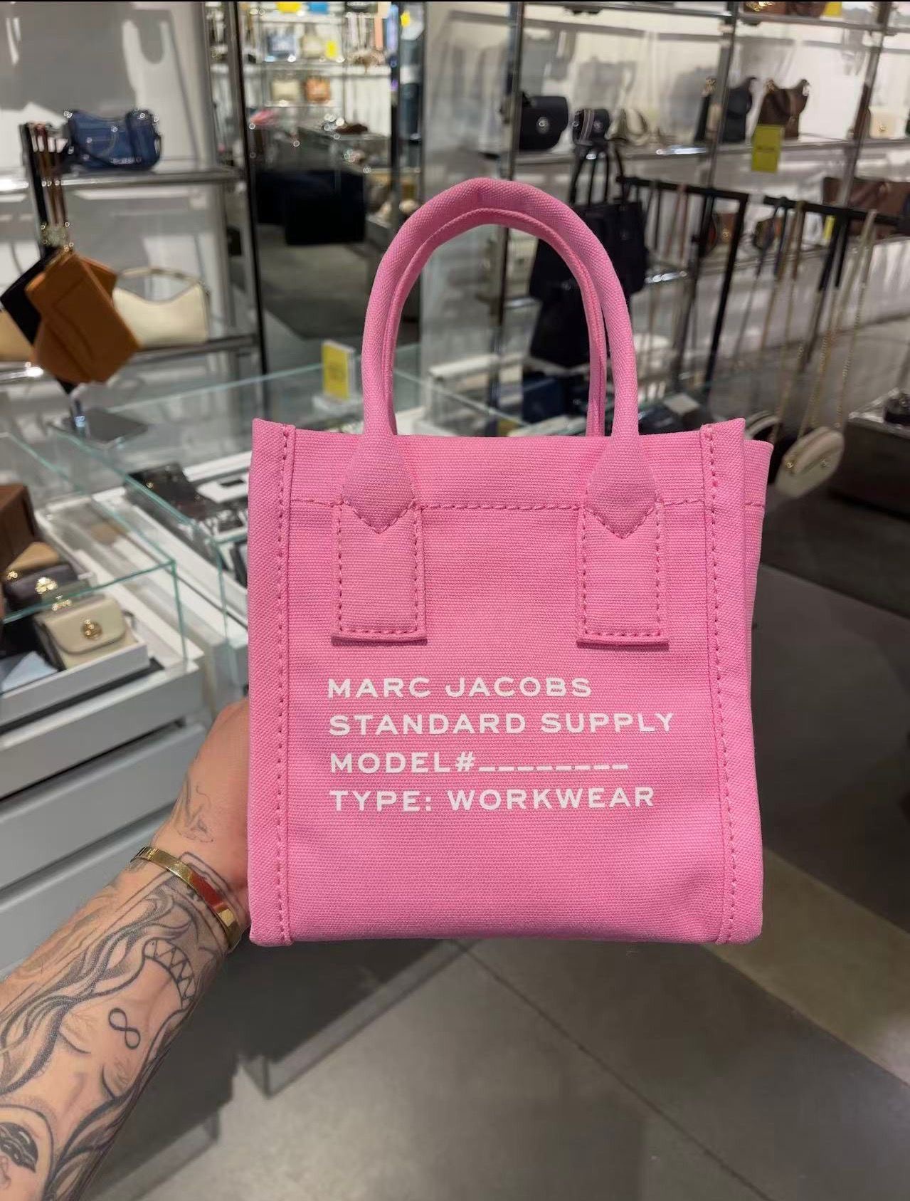 【直播】MARC JACOBS LL1124215 帆布方型包