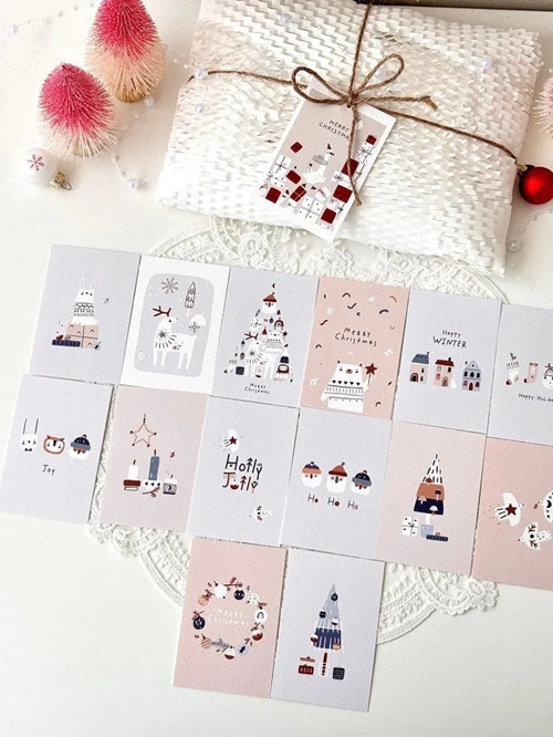 韓國 ggaggong．聖誕小卡套組 24張