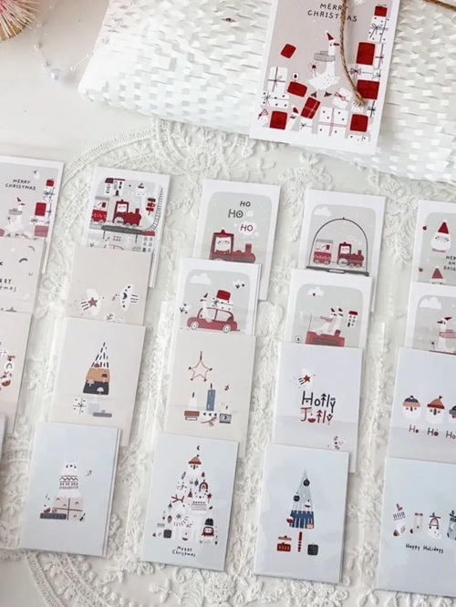 韓國 ggaggong．迷你聖誕素材紙包 24張