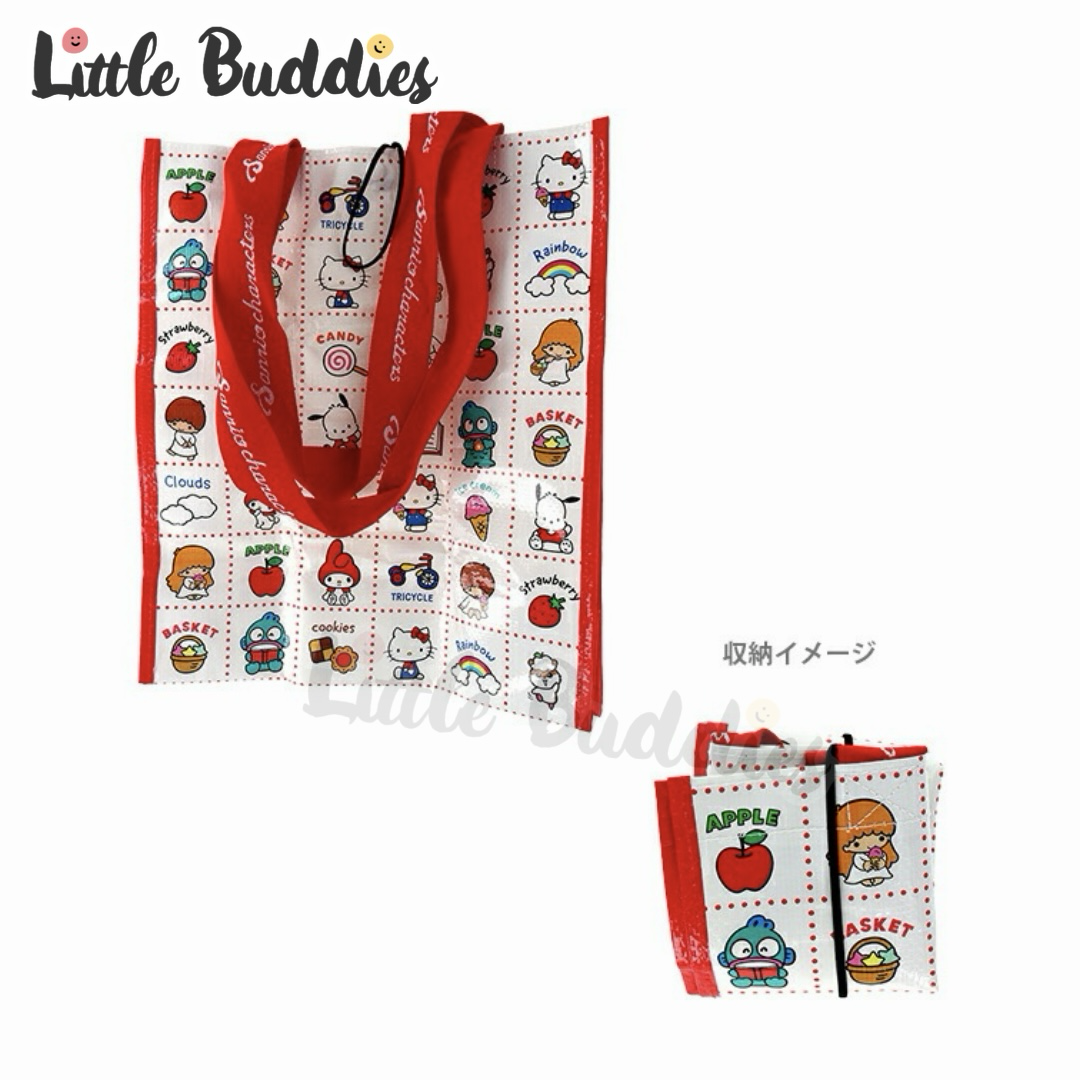 日本 Sanrio 防水編織袋系列 - 可摺疊手提袋