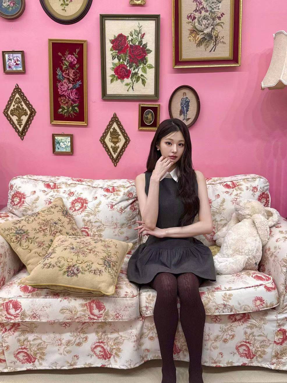 白領背心短洋裝