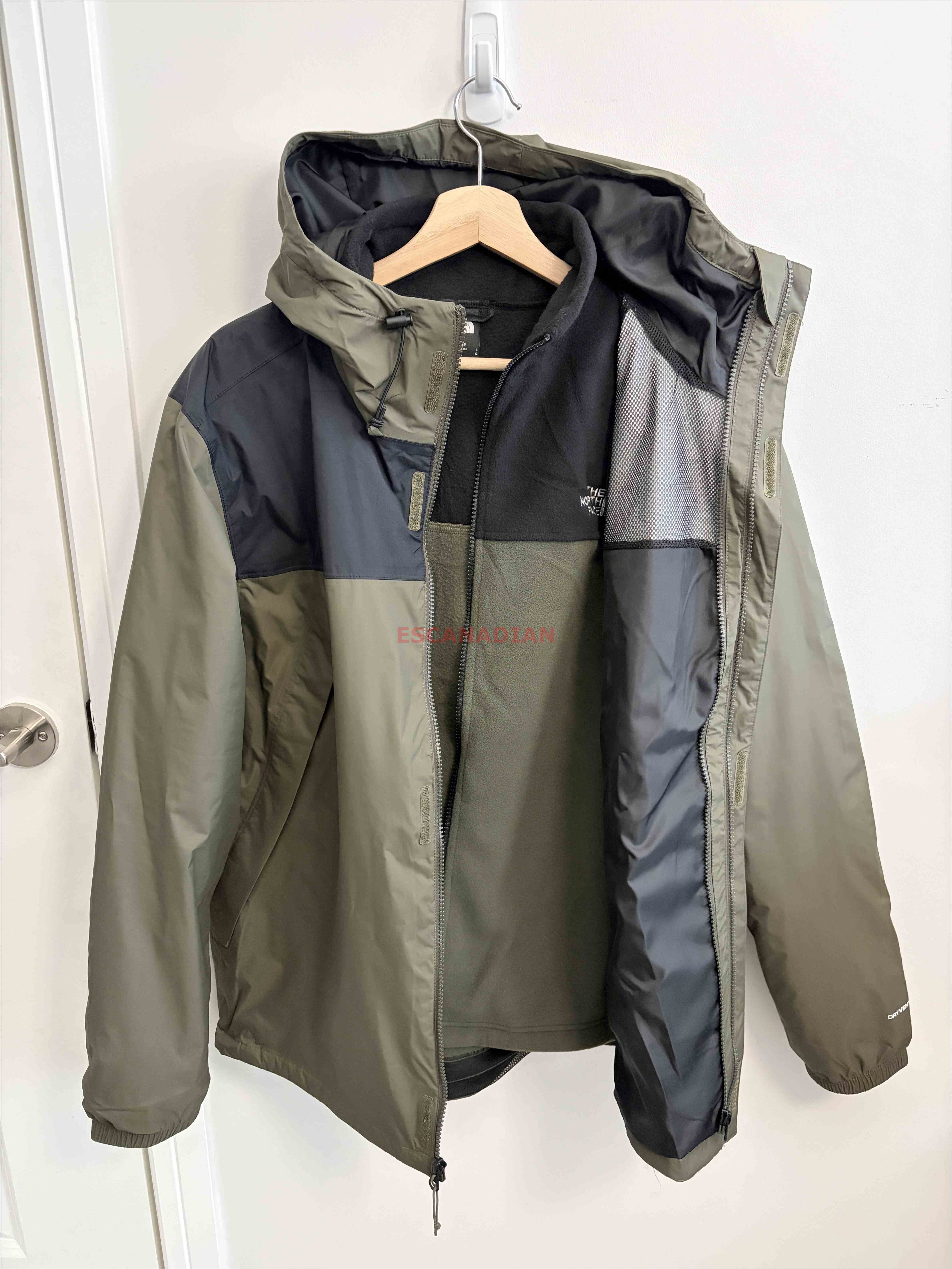 THE NORTH FACE 男大人 三合一 Antora 搖立絨內裡 防風 防水 連帽 風衣外套 (內裡可單穿)