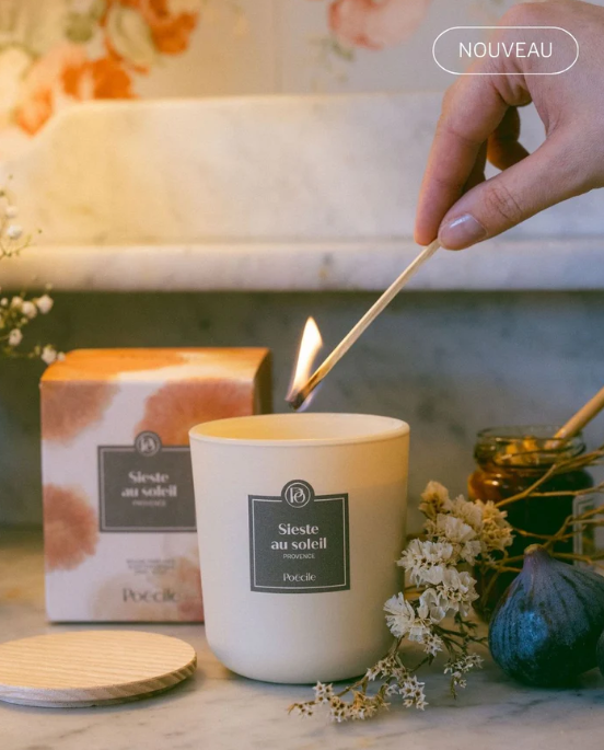 Poécile Sieste au soleil - Candle