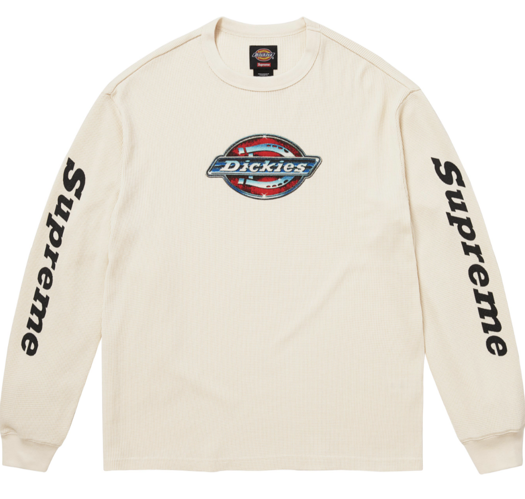 SUPREME X DICKIES THERMAL L/S TEE 長T (2色)