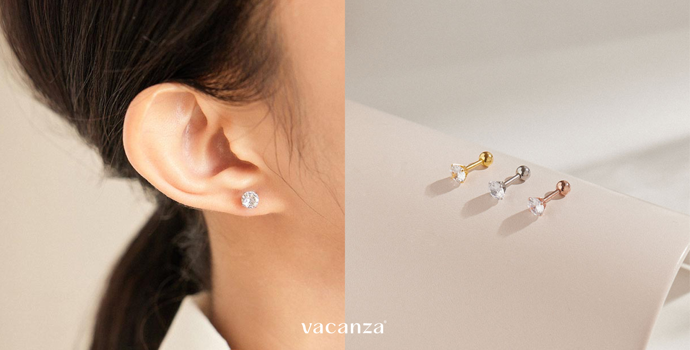 shiny・轉珠醫療鋼針耳環