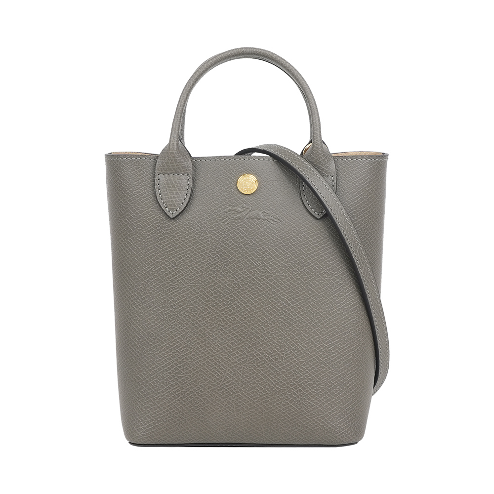 【Longchamp】Epure XS 牛皮手提/斜背二用迷你托特包(斑鳩灰)