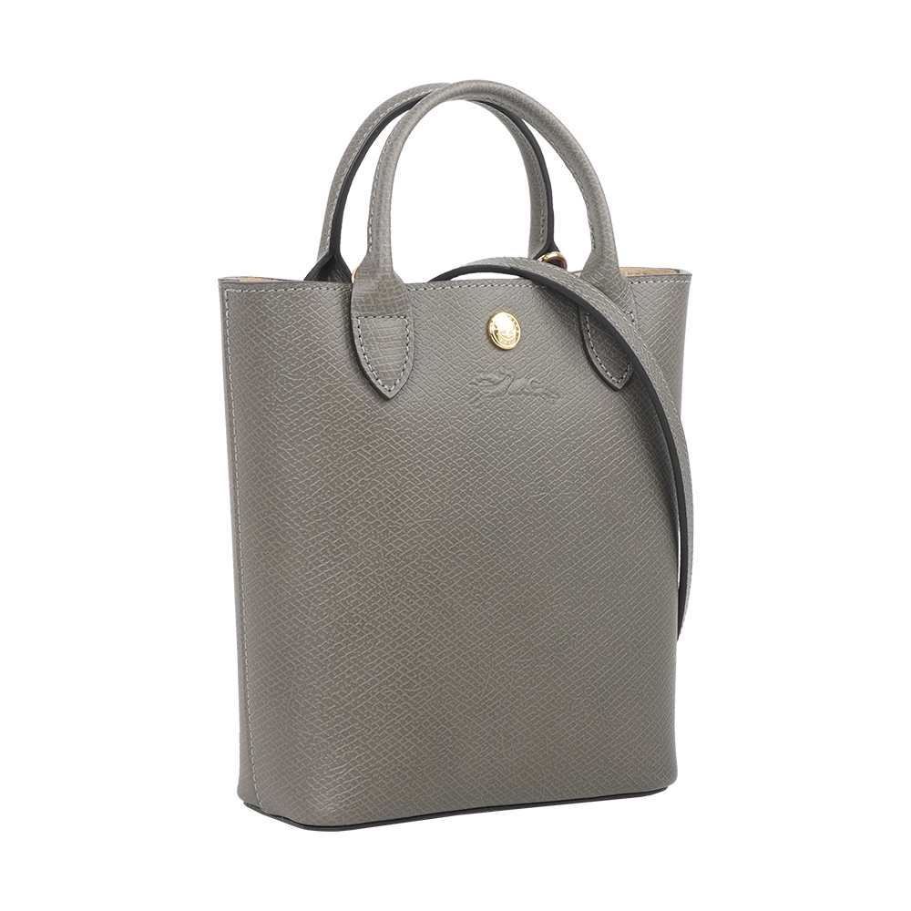 【Longchamp】Epure XS 牛皮手提/斜背二用迷你托特包(斑鳩灰)