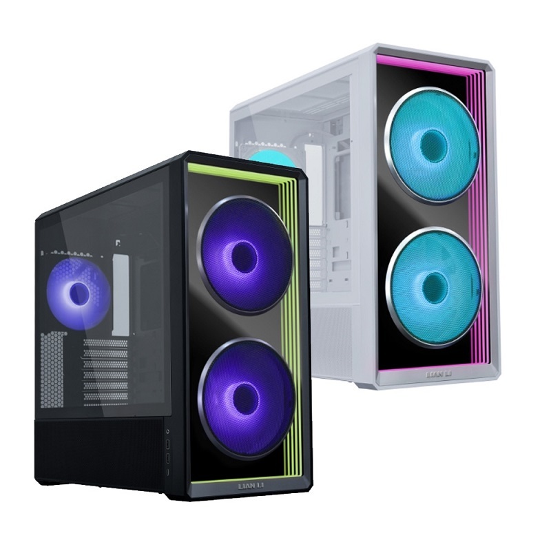 LIAN LI 聯力 LANCOOL 217 INF 無限鏡面板玻璃透側機殼 黑色/白色