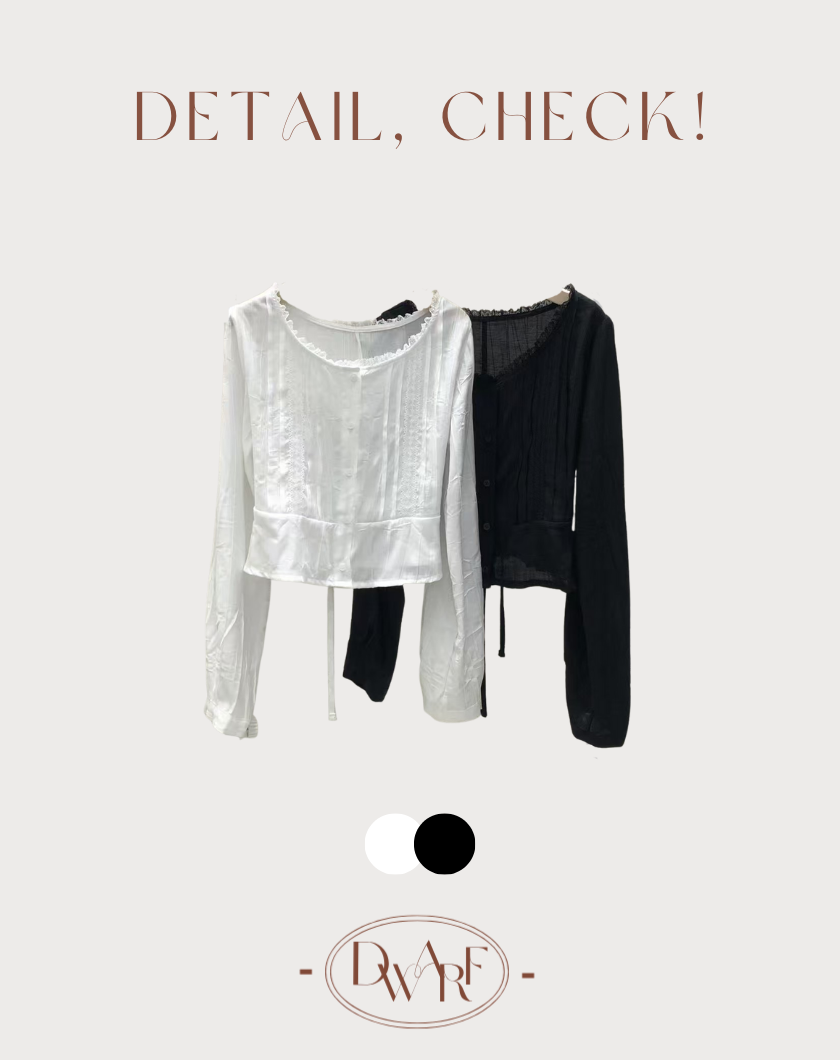 《KR》女人味up！輕柔綁腰恤衫