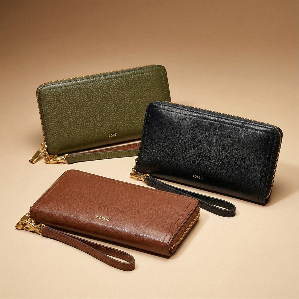 Logan 多層真皮拉鍊RFID防盜長夾 (多色可選)