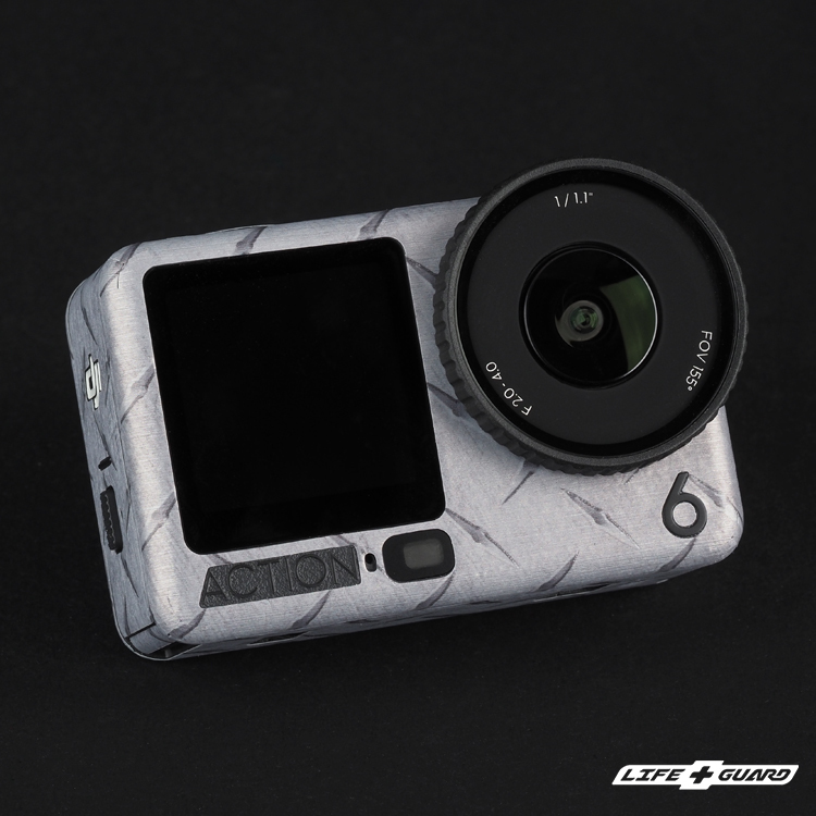 LIFE+GUARD DJI Osmo Action 6 貼膜，LIFE+GUARD 專機專屬設計開版