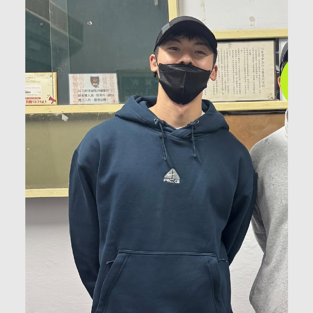 NIKE ACG THERMA-FIT 許光漢 同款 厚磅 刺繡 抽繩 刷毛 帽TEE 黑 /東京藍 (男款)