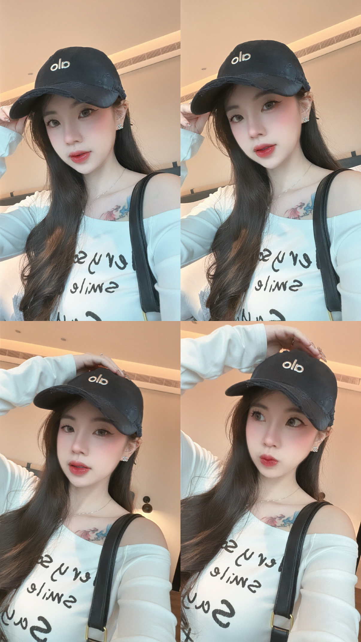 韓版水洗刷破帽🧢