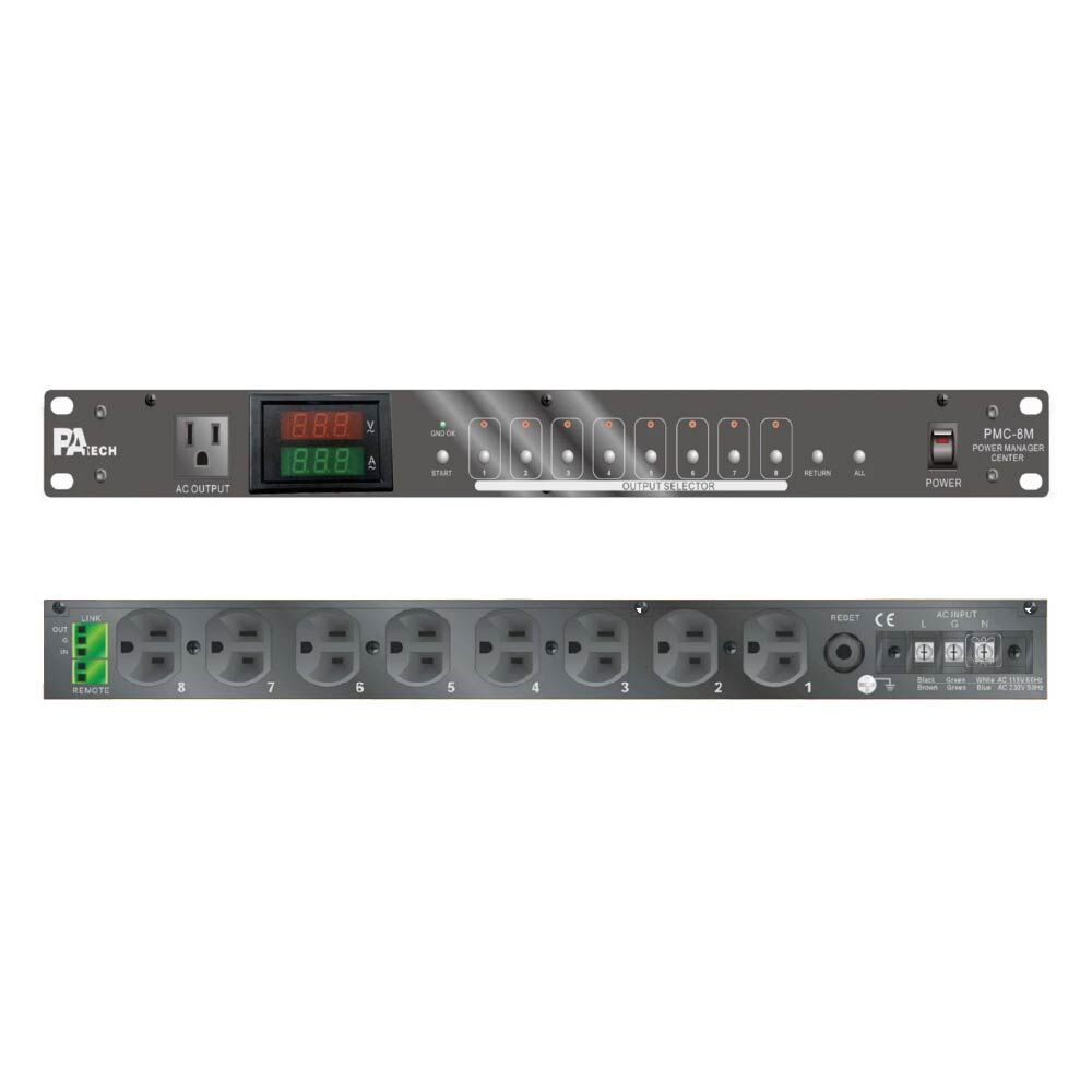PA Tech PA Tech / PMC-8M 電源順序開關 — 三峽錄音 / 音響｜YA! 玩音樂