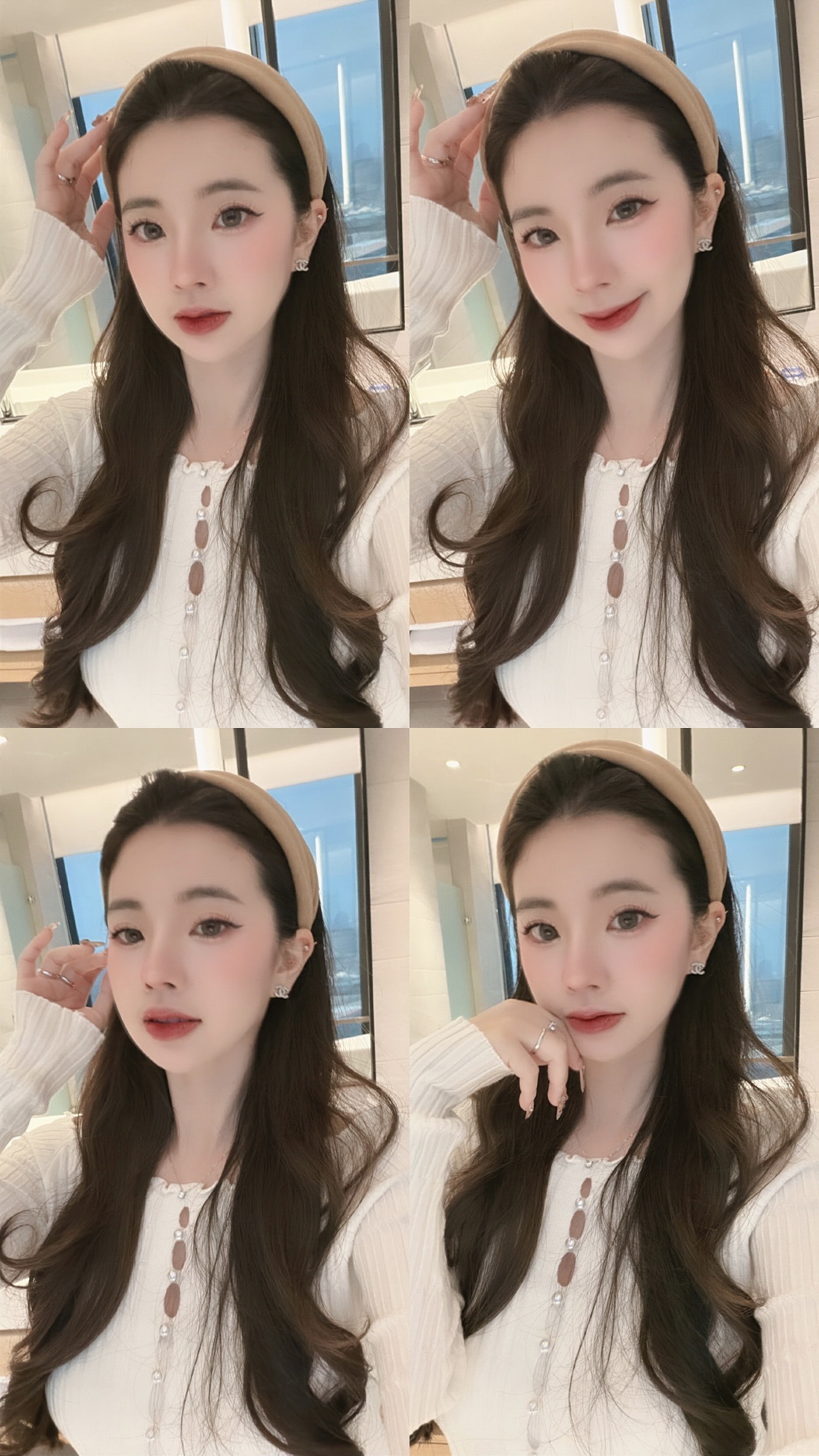 歐膩顯臉小絨面髮箍🎀