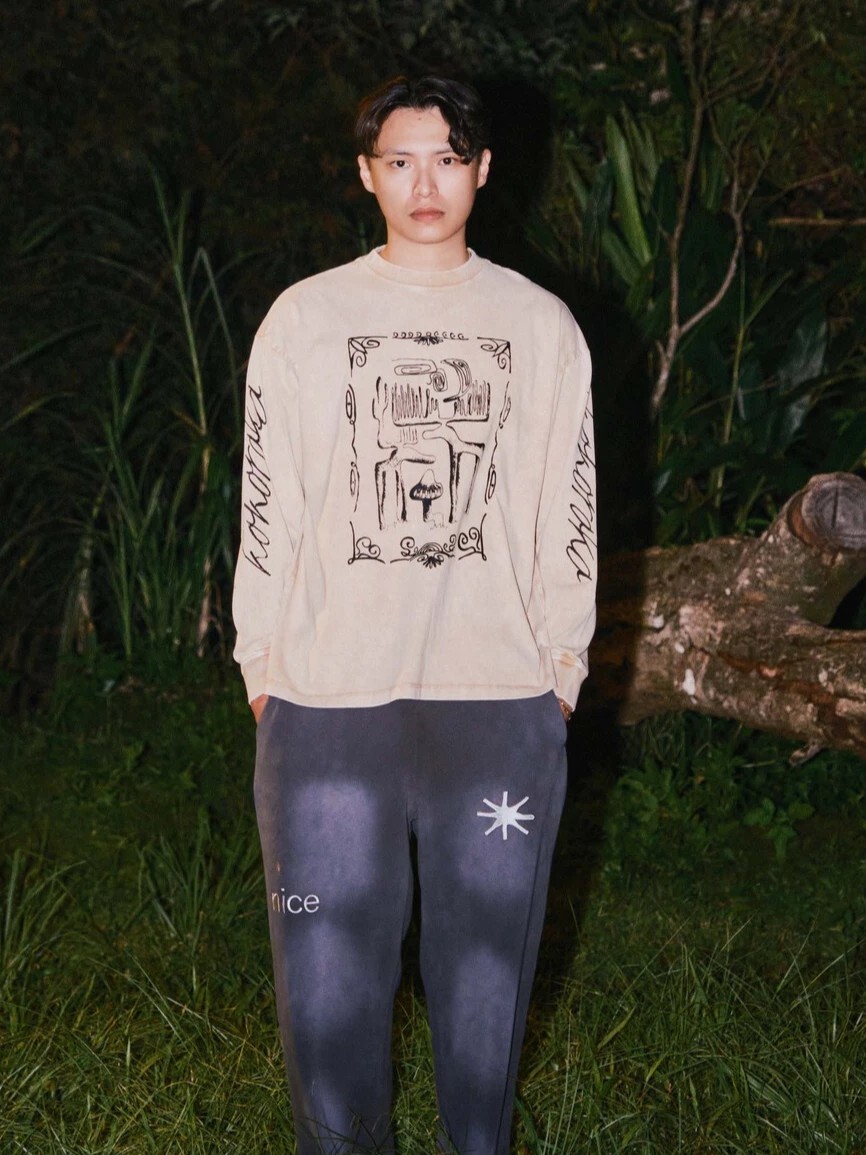 NICE TRIP ® Night Tour Long Sleeves 寬鬆 水洗 做舊 薄長袖