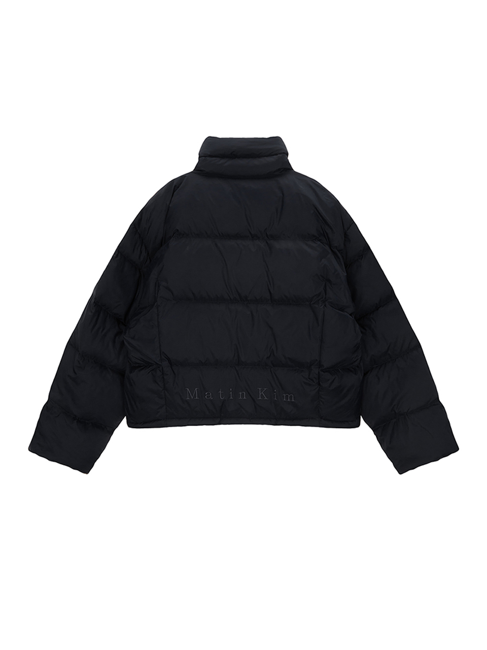 LOGO織帶羽絨外套男款 海軍藍