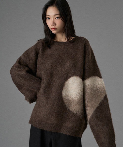 <藏不住的心💘> 🇯🇵冬日假期限定 漸層針織愛心毛衣