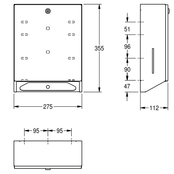 KWC RODX600 抹手紙架
