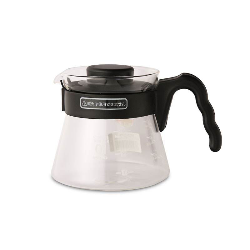 日本HARIO 450ml 玻璃咖啡壺 V60-BK -VCS-01B