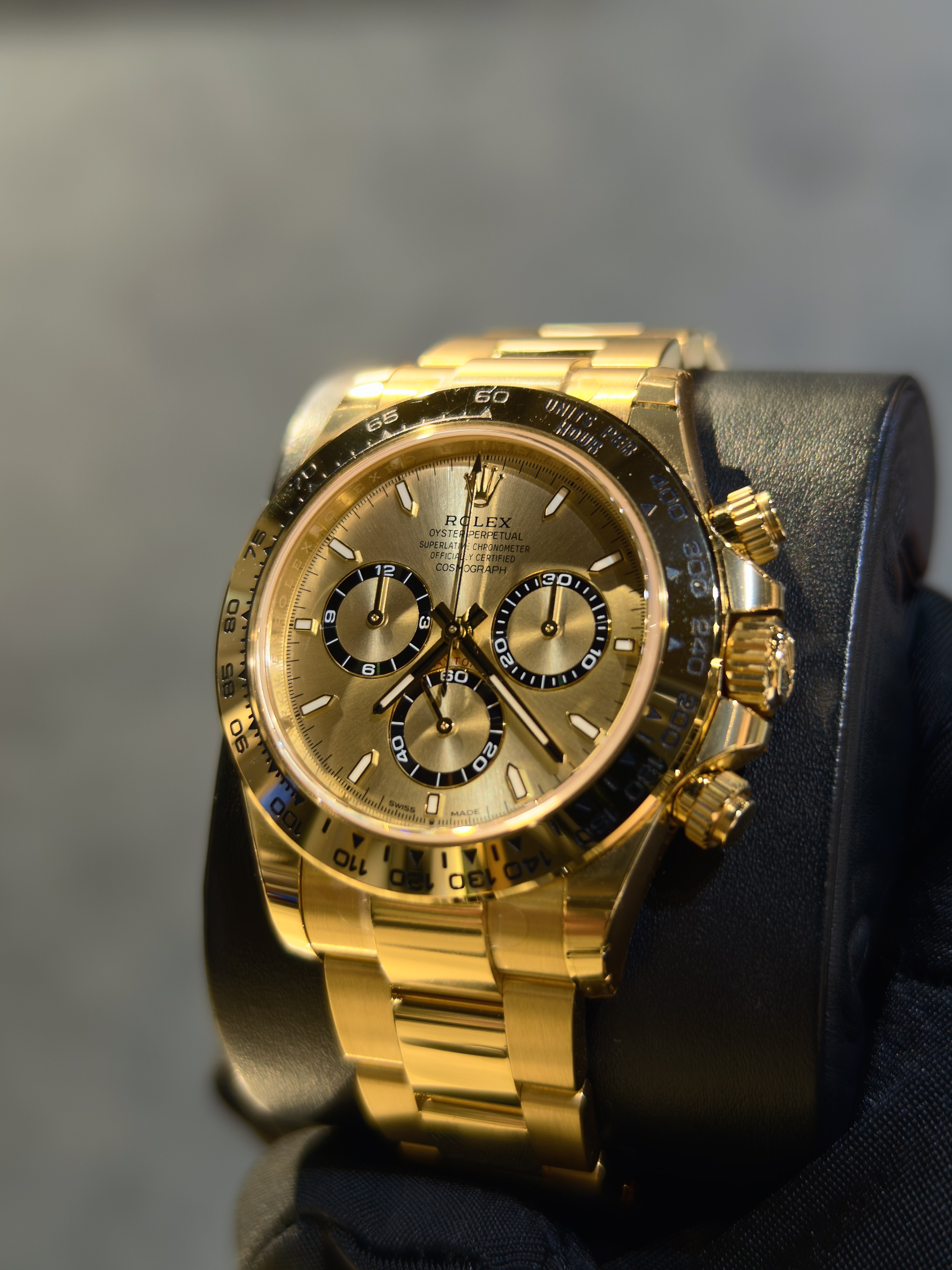 全新勞力士126508 地通拿黃金香檳色及黑色錶面 40MM