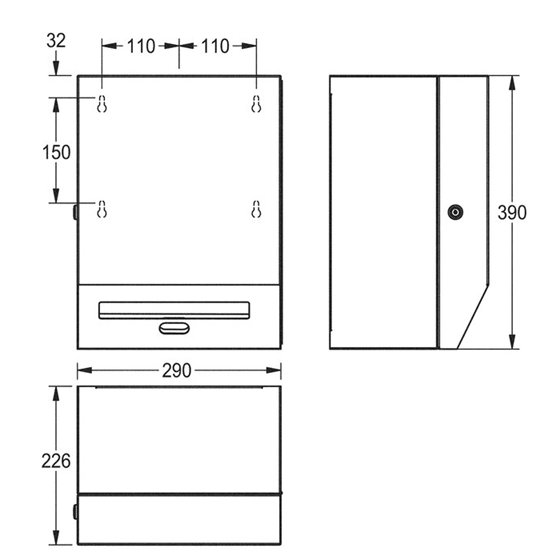 KWC RODX630 感應抹手紙架