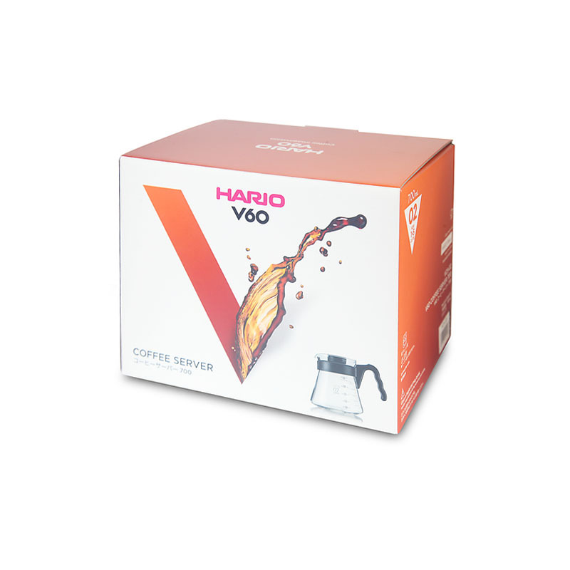 日本HARIO 700ml 玻璃咖啡壺 V60-BK -VCS-02B