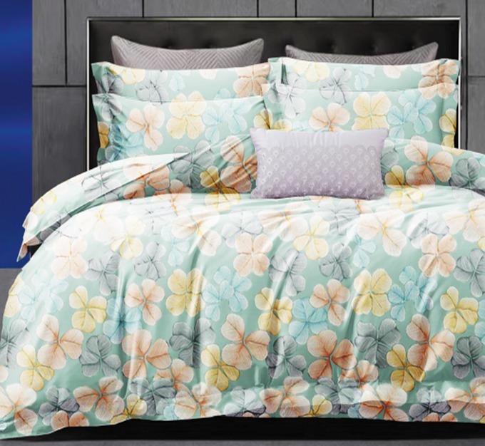 (5366) Primeval Organic 3000針 床單套裝 【花圖案】