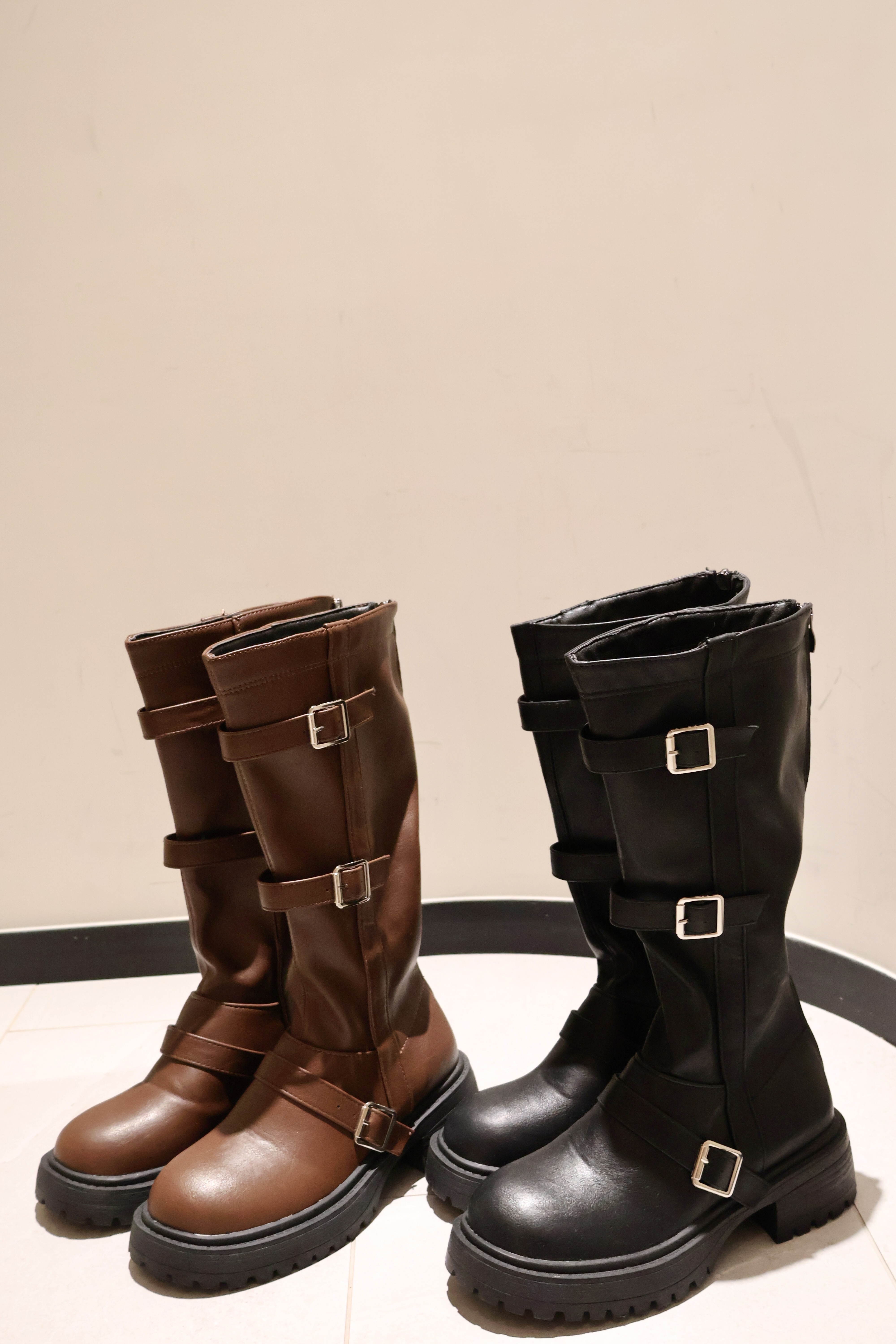 復古顯瘦高筒英倫靴🍂