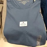 [S] TOMMY HILFIGER BLUE NAVY MEN'S REGULAR FIT LOGO TAG T-SHIRT, XM05731-403 (STH1478)