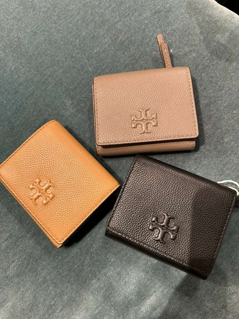 【預購】Tory Burch K1125912 荔枝紋三摺短銀包