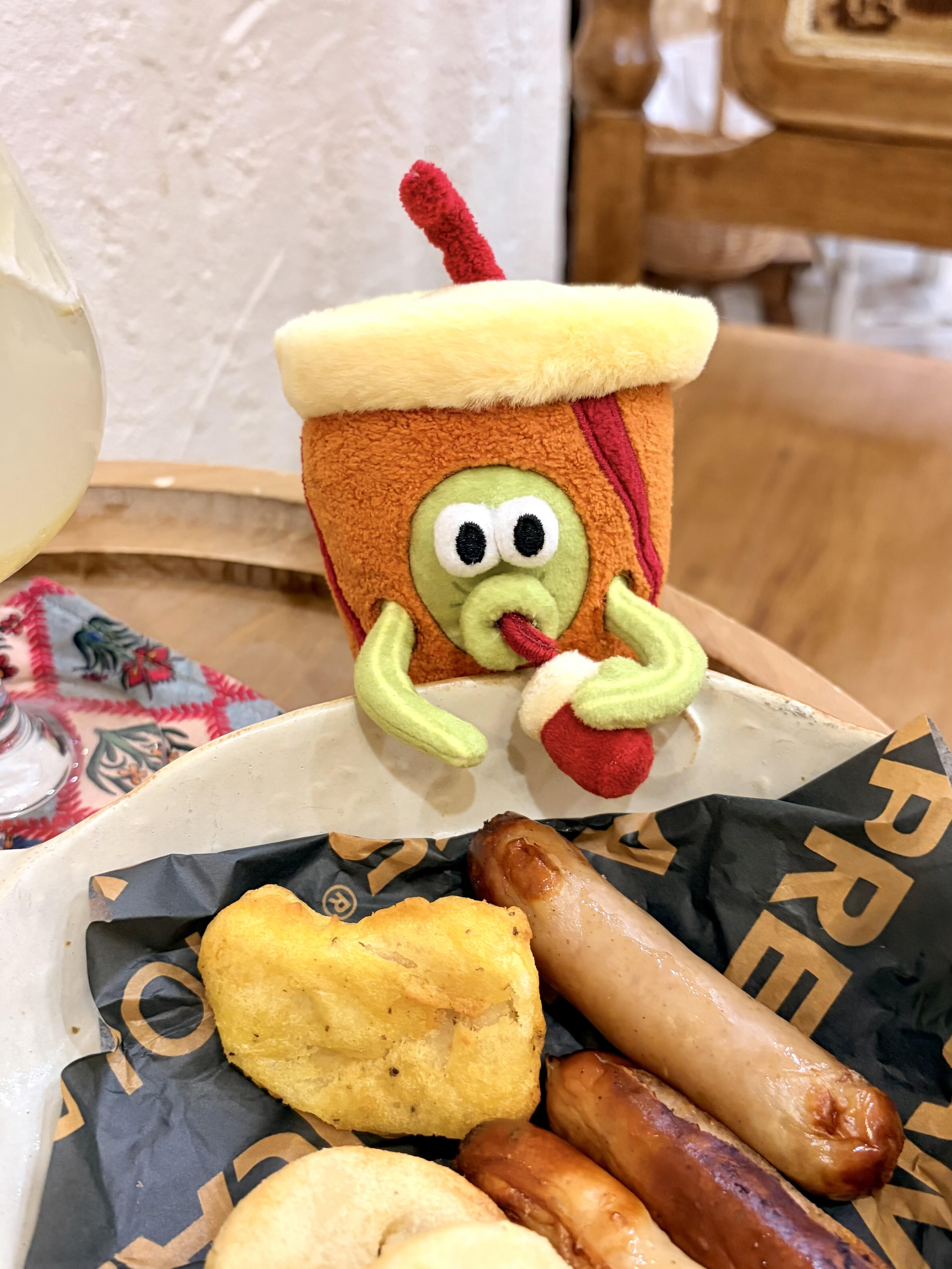 代購-海綿寶寶 比奇堡居民的一天系列毛絨公仔 盲盒類 單盒/一中盒（不重複，共6個）